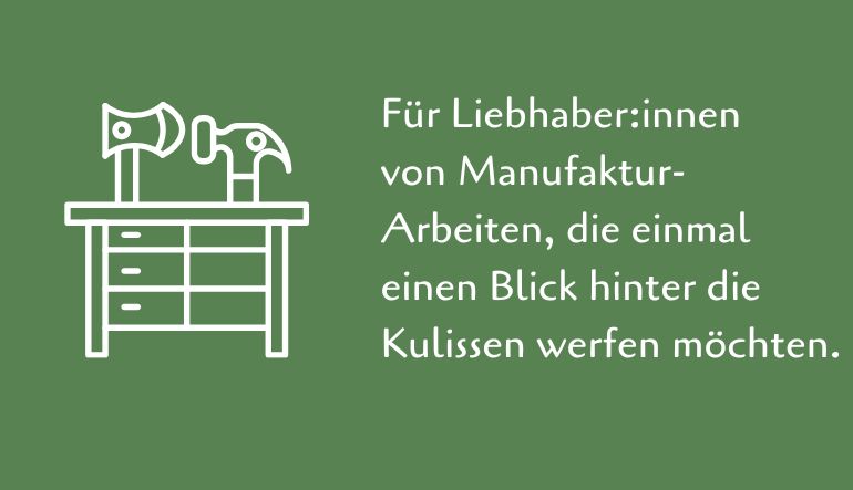 Das Magazin ist fürLiebhaber von Manufakturen